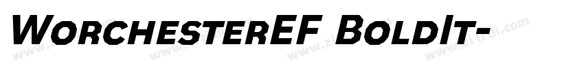 WorchesterEF BoldIt字体转换